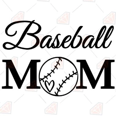 Baseball Mom Svg Cut Files, Instant Download | PremiumSVG