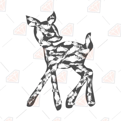 Basic Deer Antler SVG