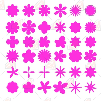 Flower Border Base SVG File