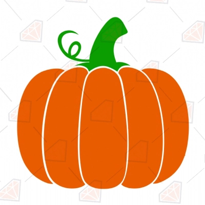 Basic Orange Pumpkin SVG, Pumpkin Fall SVG Instant Download | PremiumSVG