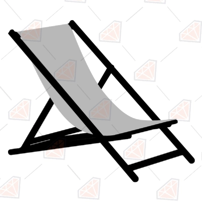 Beach Chair SVG Vector File, Beach Clipart Files | PremiumSVG