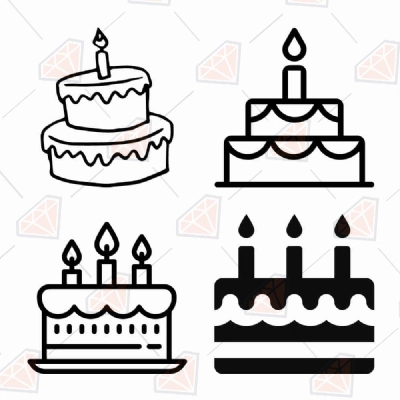 Birthday Cake. Cake with Candles. Happy Birthday. Vector Drawing of a Cake.  Birthday Design. Birthday Card Stock Illustration - Illustration of cute,  fire: 175933719