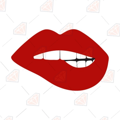 Biting Lips SVG, Lips SVG Cut Files Instant Download | PremiumSVG