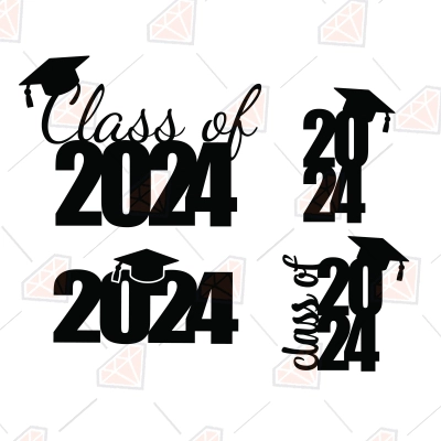 Retro Class of 2024 SVG, PNG, JPEG