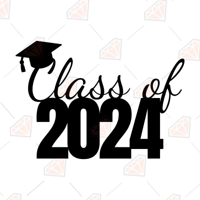 Class of 2024 SVG | Graduation 2024 SVG Vector Files | PremiumSVG