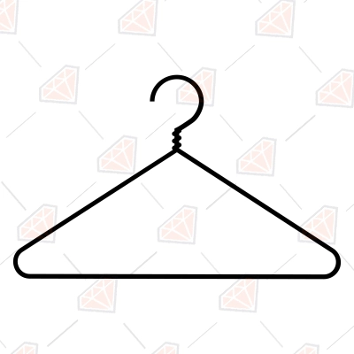 Clothes Hanger Svg, Coat Hanger Svg. Vector Cut File for Cricut