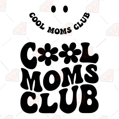 Cool Moms Club SVG, Social Moms Design | PremiumSVG
