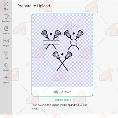Crossed Lacrosse Sticks Monogram Bundle SVG Cut Files