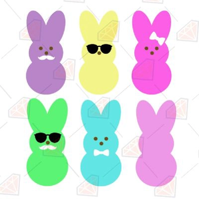 Happy Easter Peeps SVG Bundle | PremiumSVG