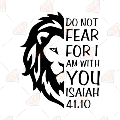 Do Not Fear SVG, Lion with Quotes SVG | PremiumSVG