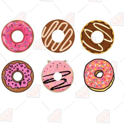 Donut Bundle SVG File for Cricut & Silhouette Cameo | PremiumSVG