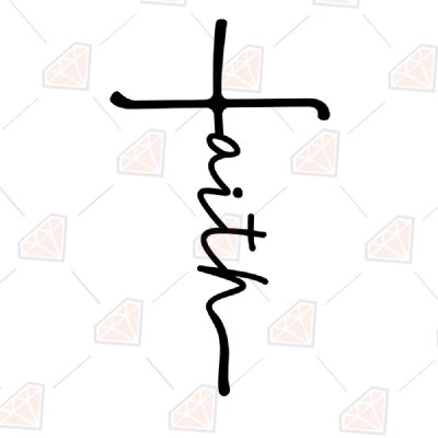 Faith Cross SVG, Faith Cross Clipart | PremiumSVG