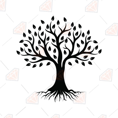 Family Reunion Tree SVG, Family Tree Silhouette | PremiumSVG