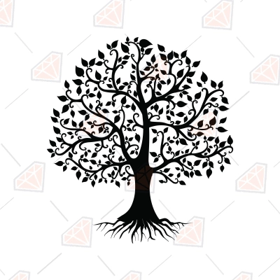 Family Tree Svg, Family Tree Silhouette, Cricut 