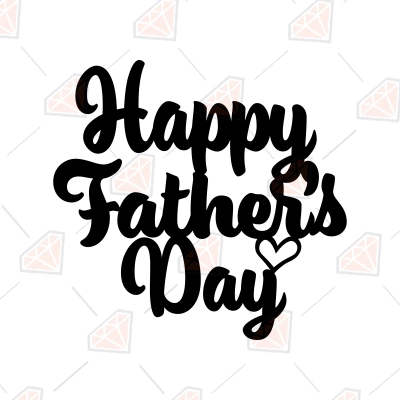 Fathers Day Cake Topper SVG, Download | PremiumSVG