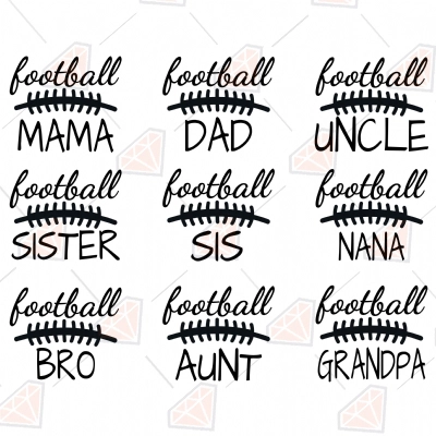 Football Family SVG, Football Family Shirts SVG for Cricut | PremiumSVG