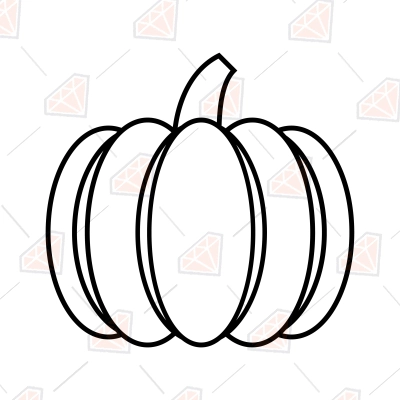 Halloween Pumpkin Outline Clipart Vector, Pumpkin Halloween