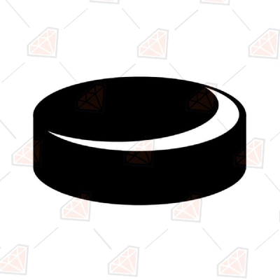 Hockey Puck SVG Cut File For Cricut And Silhouette | PremiumSVG