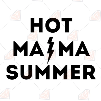 Hot Mama Summer SVG Cut Files, Hot Mama ACDC SVG | PremiumSVG