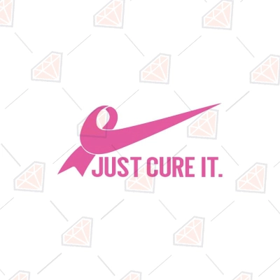 Just Cure It SVG, Breast Cancer Awareness SVG | PremiumSVG