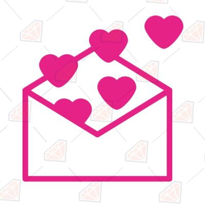 Free Letter With Hearts Svg Design, Valentine Svg | PremiumSVG