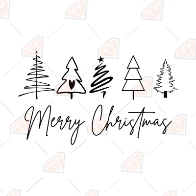 Merry Christmas Tree SVG Design For Shirt | PremiumSVG