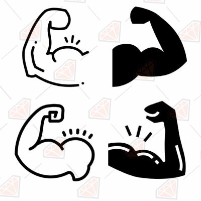 Muscle & Biceps SVG Cut File, Muscle Instant Download | PremiumSVG