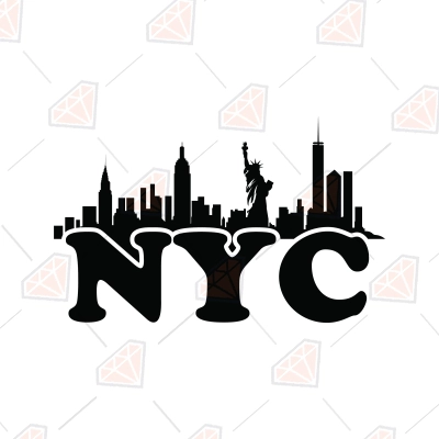 New York City Svg, United States Svg Vector Files 