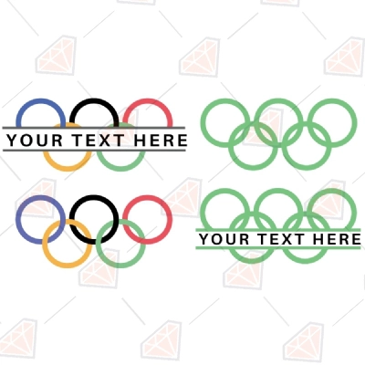 Olympic Rings SVG, Monogram Olympic Rings Vector Files | PremiumSVG