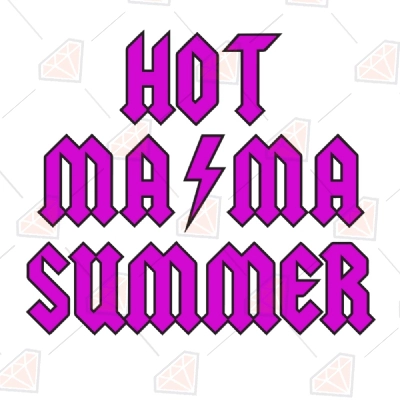 Pink Hot Mama Summer SVG | Mama SVG Cricut Files | PremiumSVG