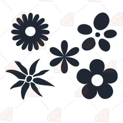 Retro Flowers SVG Bundle | PremiumSVG