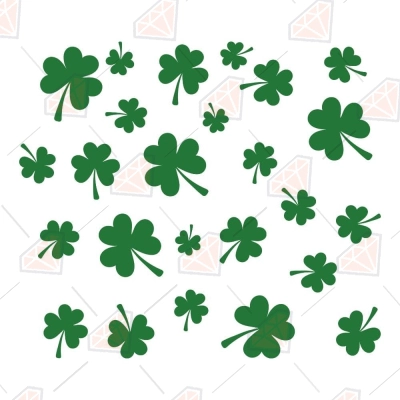 Shamrock Pattern SVG, Clover Pattern Print | PremiumSVG