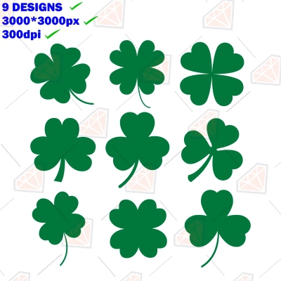 Shamrocks SVG Bundle, Shamrocks Bundle Vector Instant Download | PremiumSVG