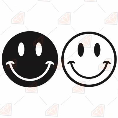 Smiley Face SVG. Smiley Face png. Happy Face clipart, cut.