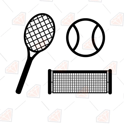 Tennis Pack Bundle SVG Cut File | PremiumSVG