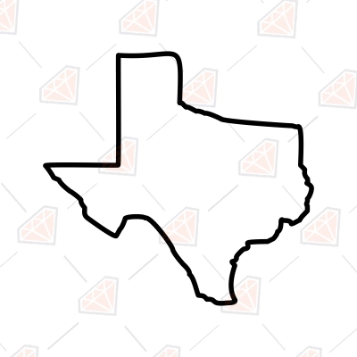 Texas Map Outline SVG, Texas State Outline SVG, PNG | PremiumSVG