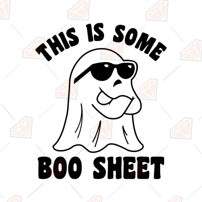 This Is Some Boo Sheet SVG Cut File, Funny Boo SVG | PremiumSVG