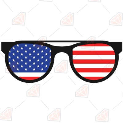 USA Sunglasses PNG American Flag Sunglasses SVG 4th of July SVG