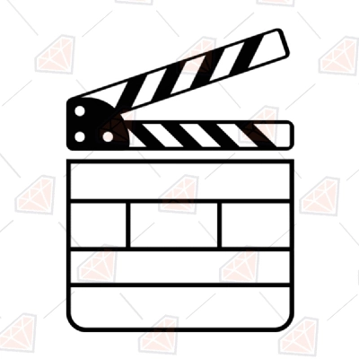 Movie Clapper Royalty Free Stock SVG Vector and Clip Art