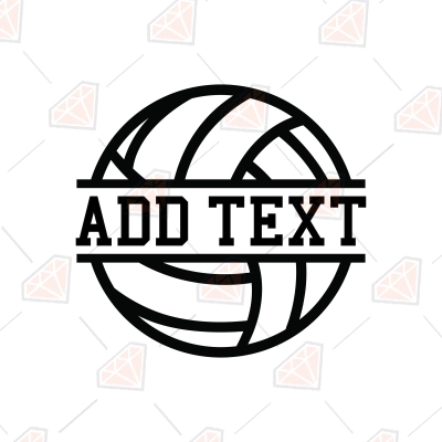 Volleyball Monogram SVG, Volleyball SVG with Name | PremiumSVG