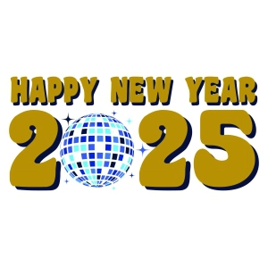 2025 Happy New Year SVG, 2025 SVG New Year SVG