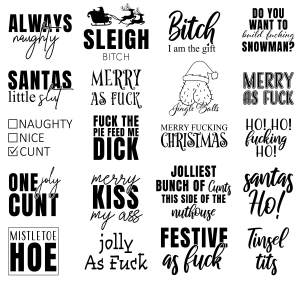 Adult Christmas SVG Bundle, Funny Christmas SVGs Christmas SVG