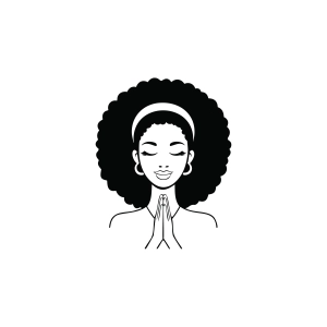 Afro Woman Praying SVG, Praying Black Woman SVG Black Lives Matter