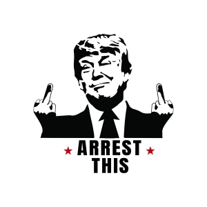 Arrest This SVG, Funny Trump SVG with Middle Finger USA SVG