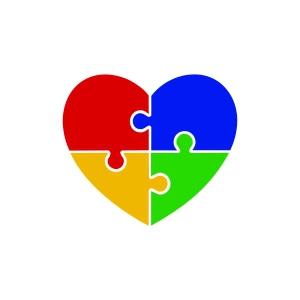 Autism Heart SVG with Puzzle Pieces Autism SVG