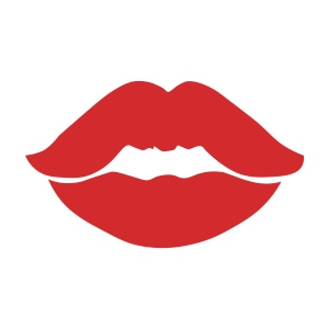 Basic Lips SVG, Kiss SVG Cut and Clipart Files | PremiumSVG