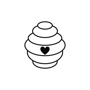 Bee Hive Outline SVG Bee SVG