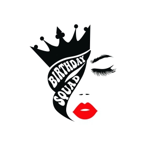 Birthday Squad SVG, Birthday Girl SVG File Birthday SVG