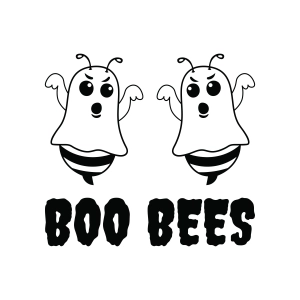 Boo Bees SVG, Halloween Ghost Bee SVG Bee SVG