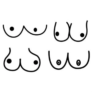 Boobs Svg, Hand Drawn Boobies Svg. Tits Svg. Vector Cut File for